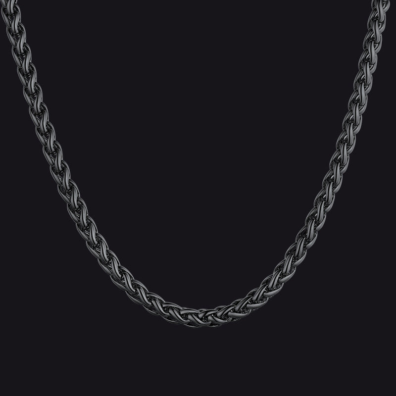 Thin Spiga Wheat Chain Necklace for 3mm Width