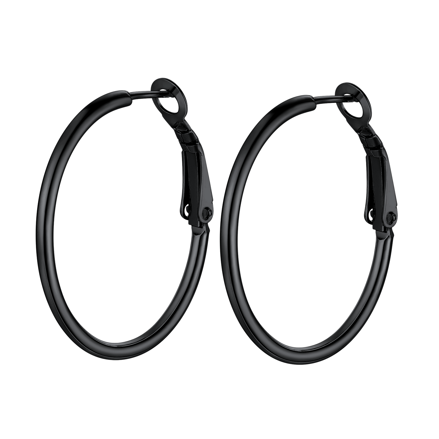 Lightweight Large Hoop Earrings for Lobster Clasp