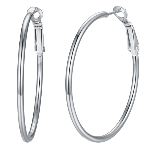 Lightweight Large Hoop Earrings for Lobster Clasp
