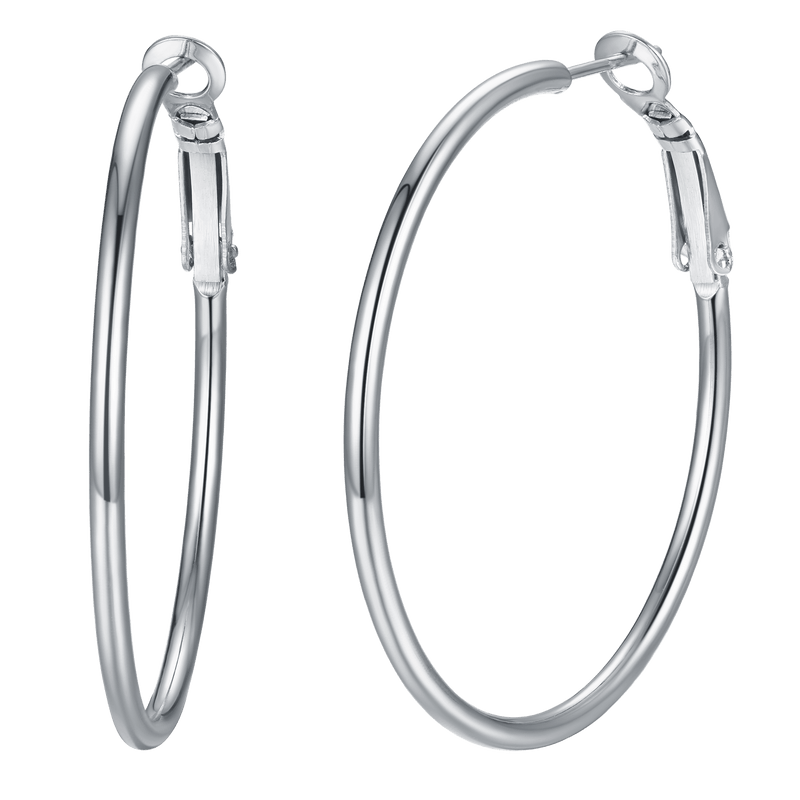 Lightweight Large Hoop Earrings for Lobster Clasp