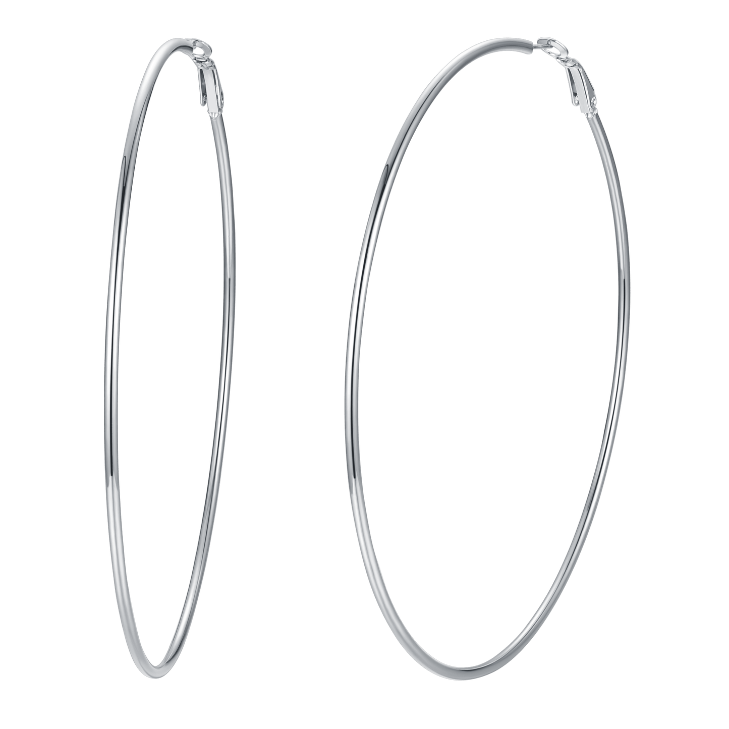 Lightweight Large Hoop Earrings for Lobster Clasp