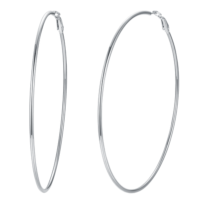 Lightweight Large Hoop Earrings for Lobster Clasp