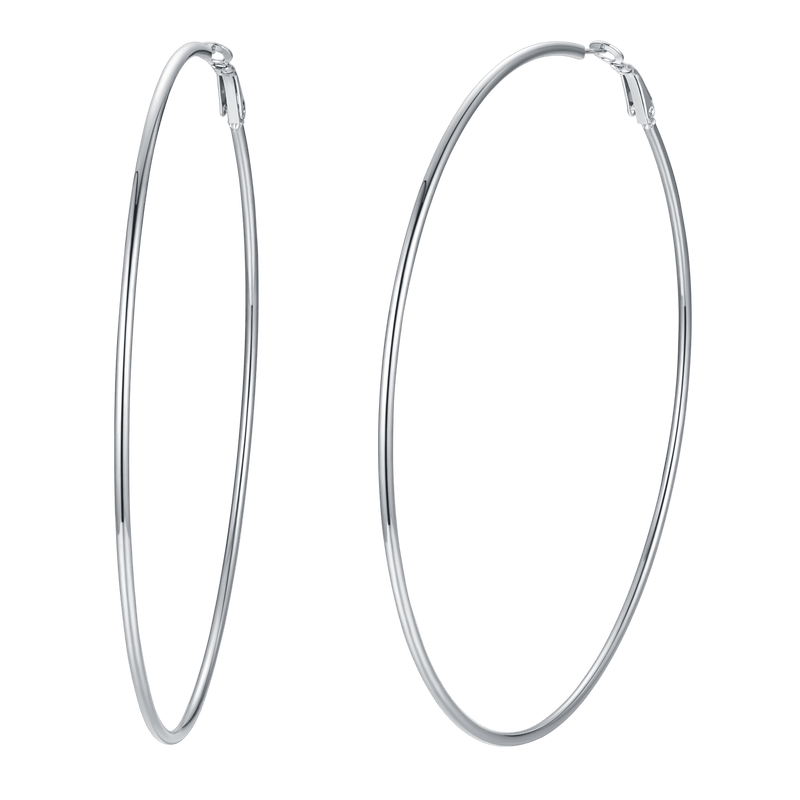 Lightweight Large Hoop Earrings for Lobster Clasp