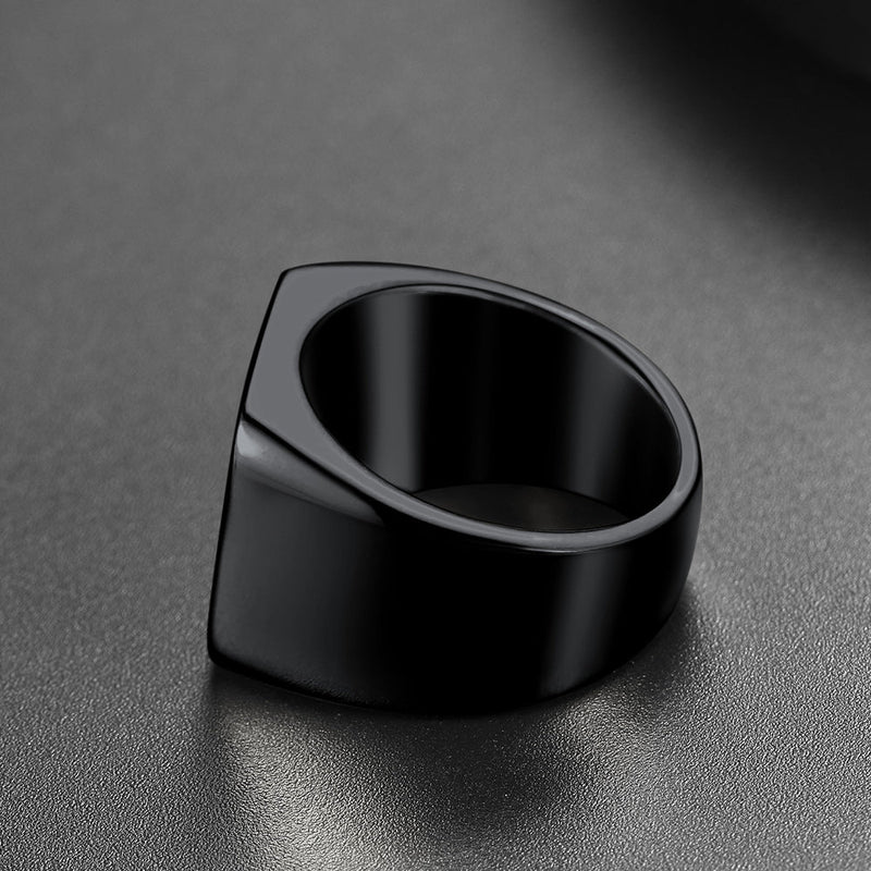 Customized Stainless Steel Signet Signet Ring Gifts for Dad Son