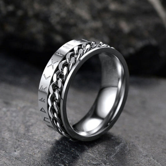 Viking Spinner Fidget Anxiety Ring for