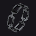 925 Sterling Silver Chain Link Rings for