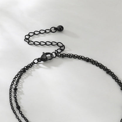 Dainty A-z Initial Layered Ankle Bracelet for Mom