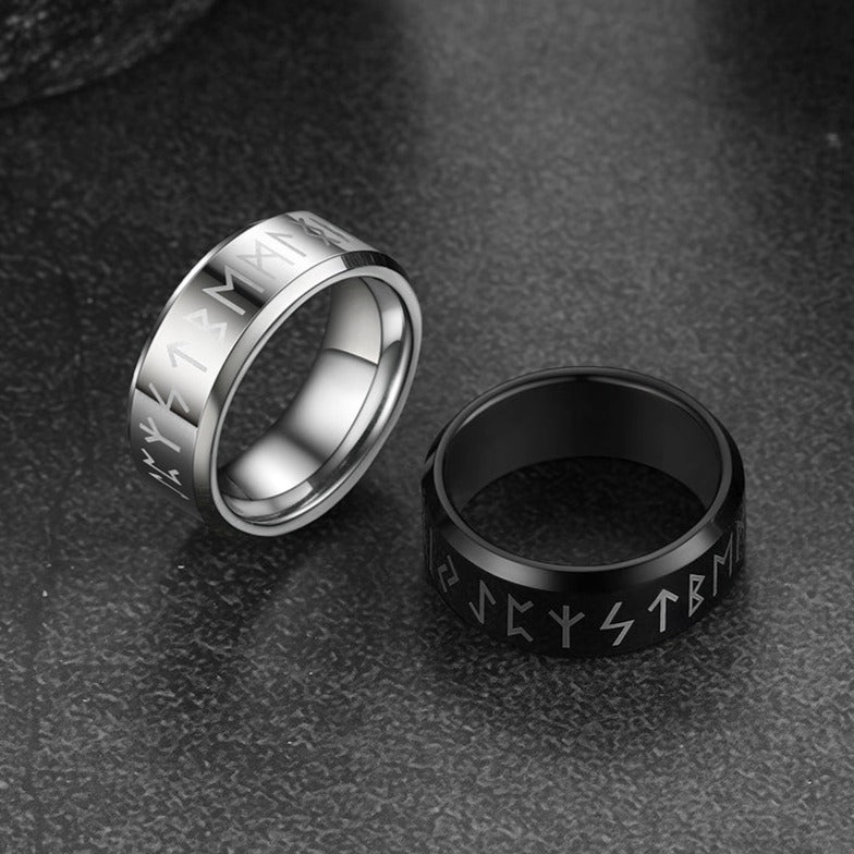 Norse Viking Runes Viking Band Ring for 8mm