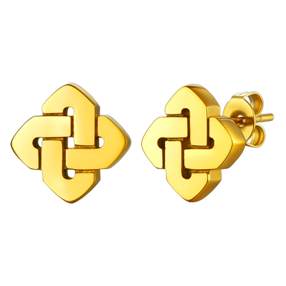 Flash Celtic Stud Earring for