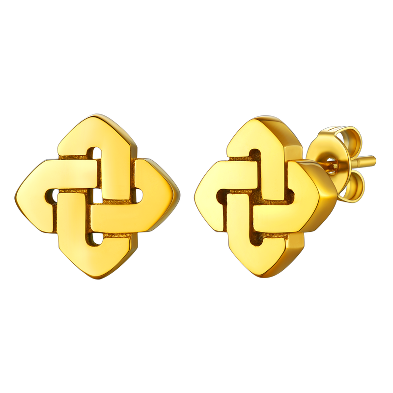Flash Celtic Stud Earring for
