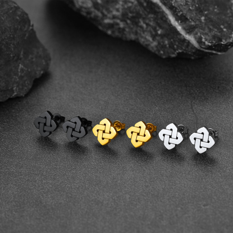Flash Celtic Stud Earring for