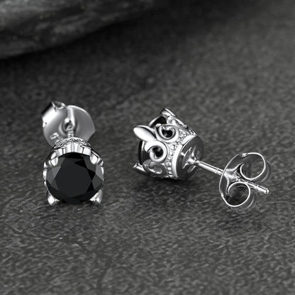 1ct Moissanite Round Cut Diamond Stud Earrings for in 925 Sterling Silver