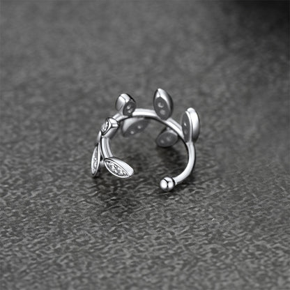 925 Sterling Silver Clip on Cartilage Zircon Ear Cuff Earrings 1pc