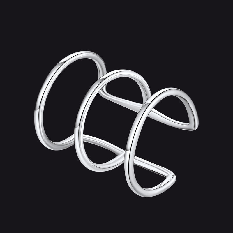 Sterling Silver Cartilage Ear Cuff Wrap Earrings 1pc