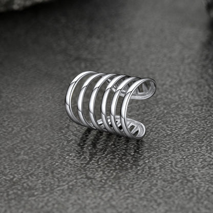 925 Sterling Silver Ear Clip Cuff Cartilage Wrap Earrings 1pc