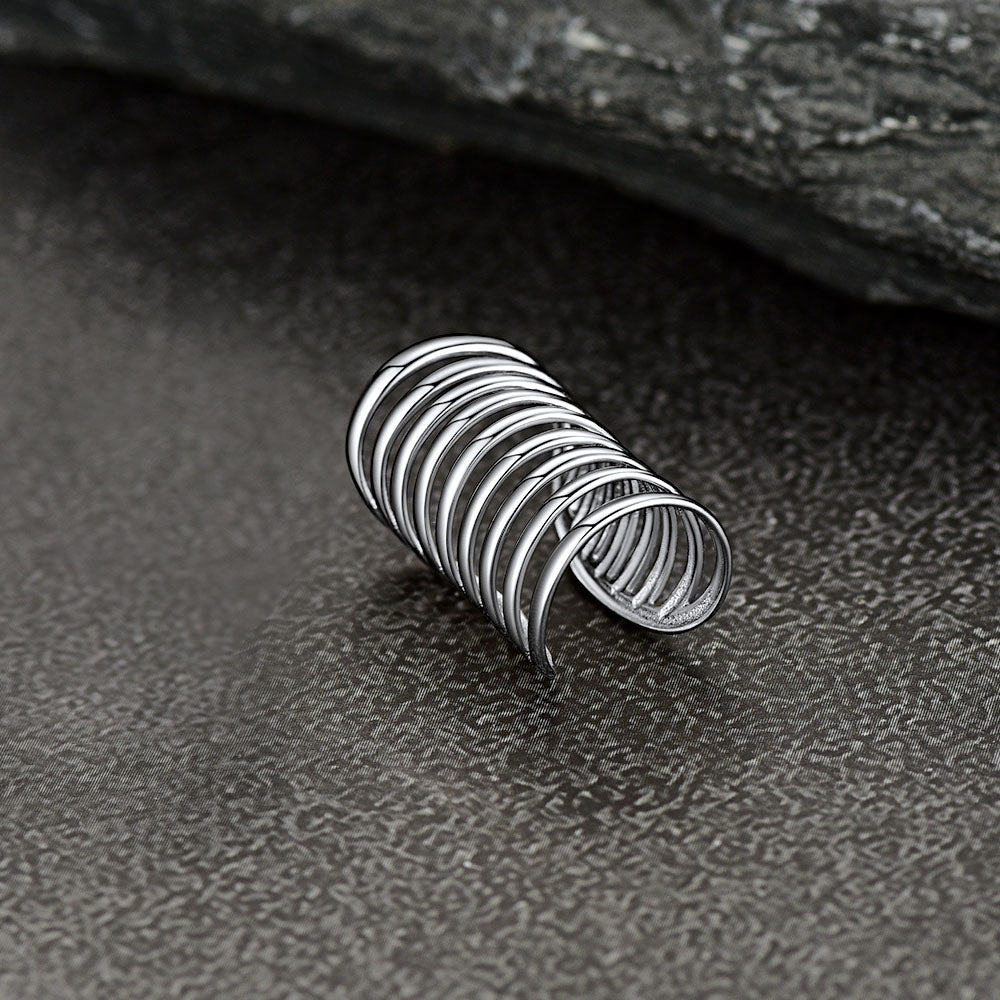925 Sterling Silver Ear Cuff Cartilage Wrap Around Helix Earrings 1pc