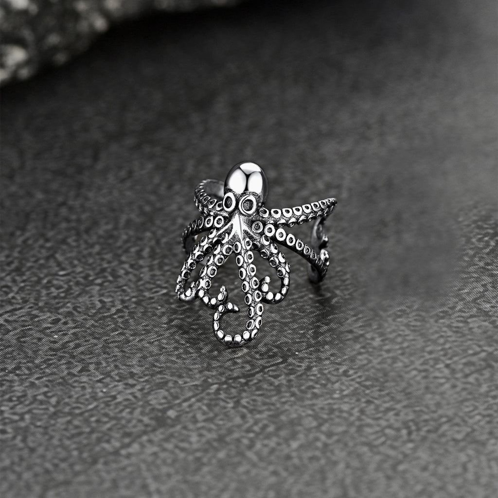 Sterling Silver Octopus Ear Cuff Earring for 1pc