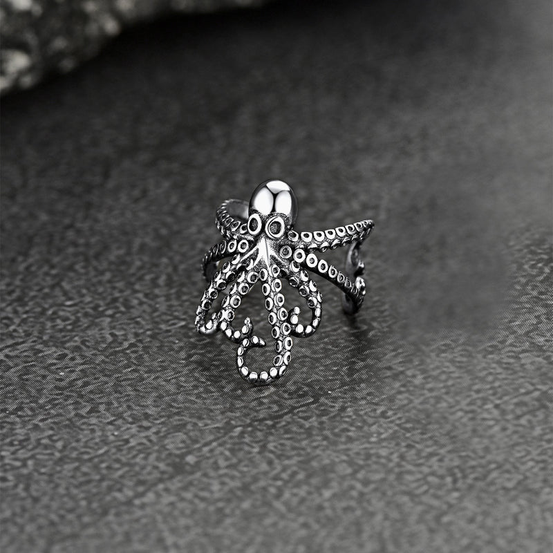 Sterling Silver Octopus Ear Cuff Earring for 1pc