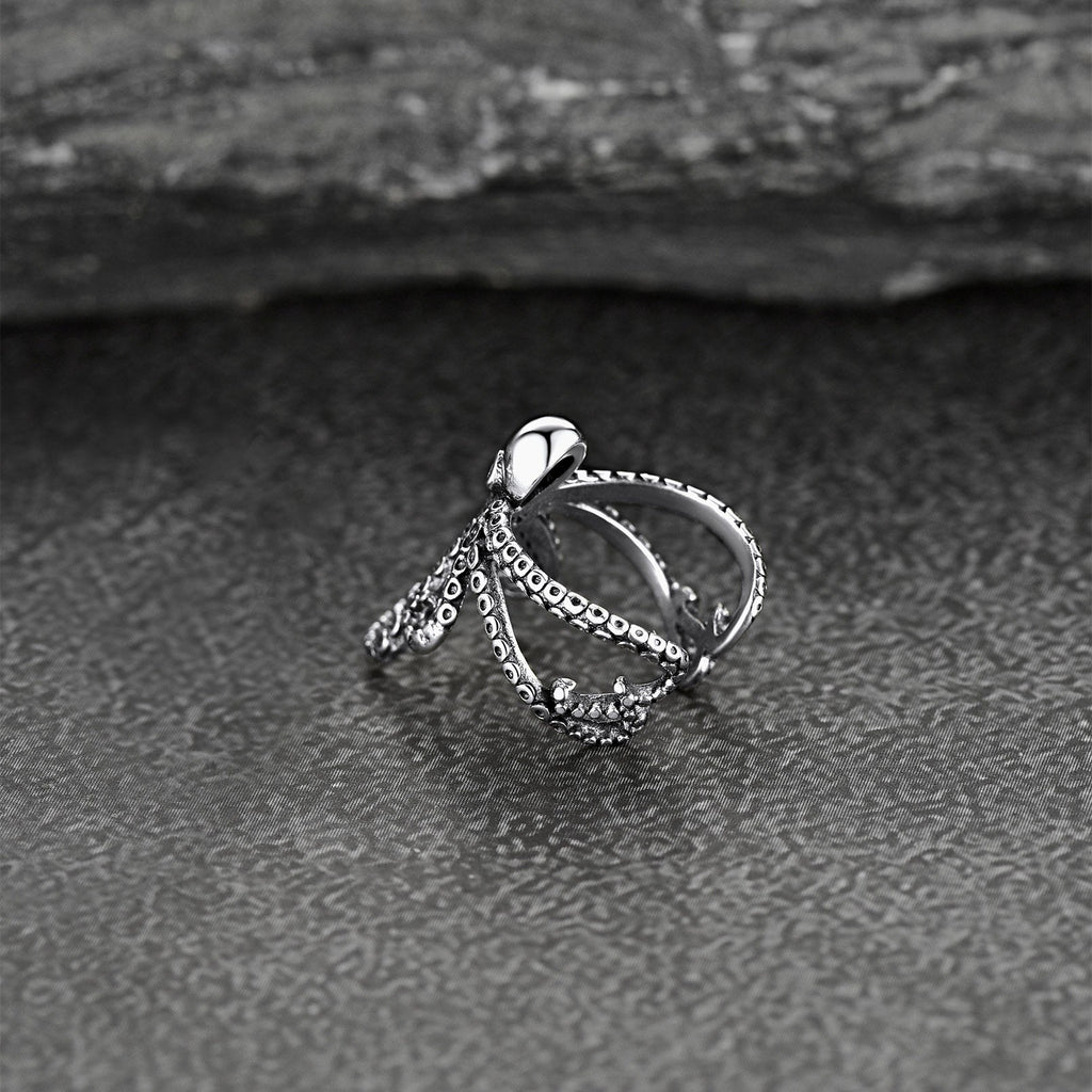 Sterling Silver Octopus Ear Cuff Earring for 1pc