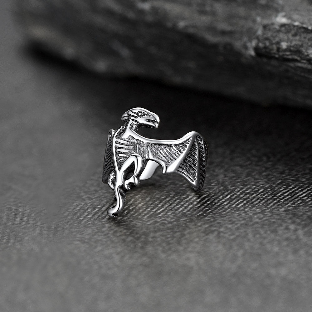 925 Sterling Silver Dragon Ear Cuff 1pc