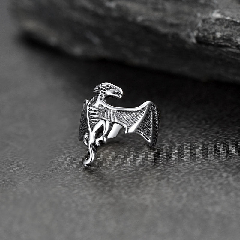 925 Sterling Silver Dragon Ear Cuff 1pc