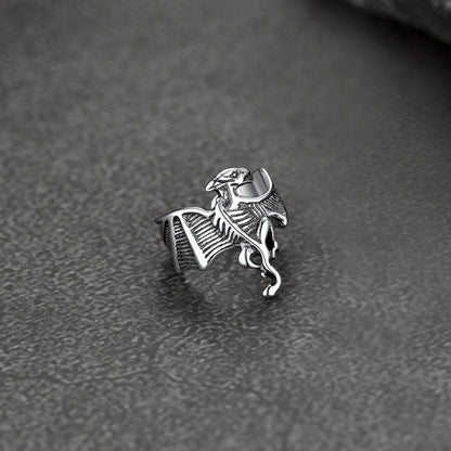925 Sterling Silver Dragon Ear Cuff 1pc