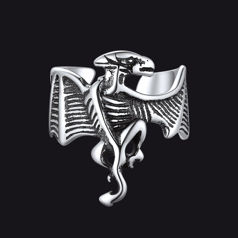 925 Sterling Silver Dragon Ear Cuff 1pc