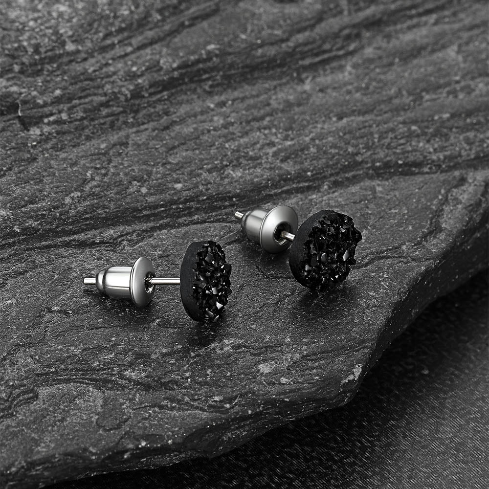 925 Sterling Silver Diamond Stud Earrings for