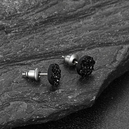 925 Sterling Silver Diamond Stud Earrings for