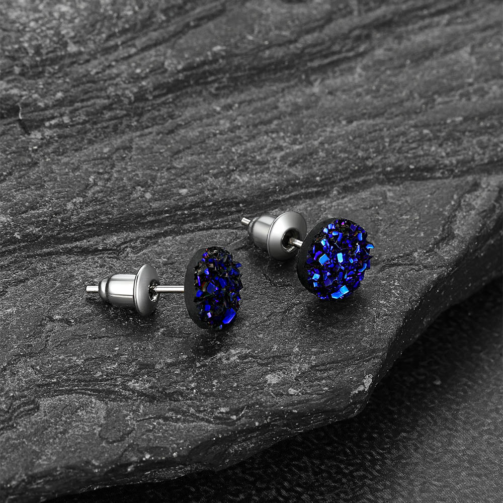 925 Sterling Silver Diamond Stud Earrings for