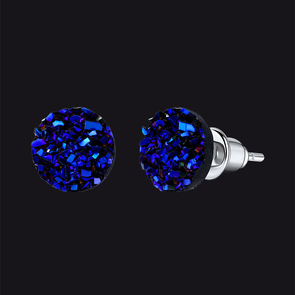 925 Sterling Silver Diamond Stud Earrings for