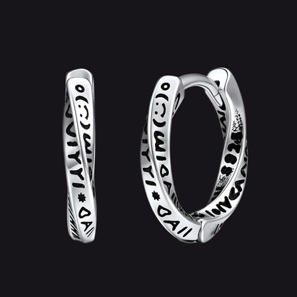 Minimalism Mobius Hoop Earrings for