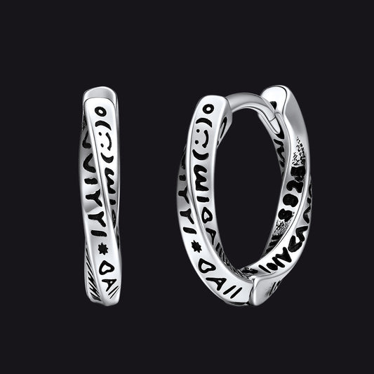 Minimalism Mobius Hoop Earrings for
