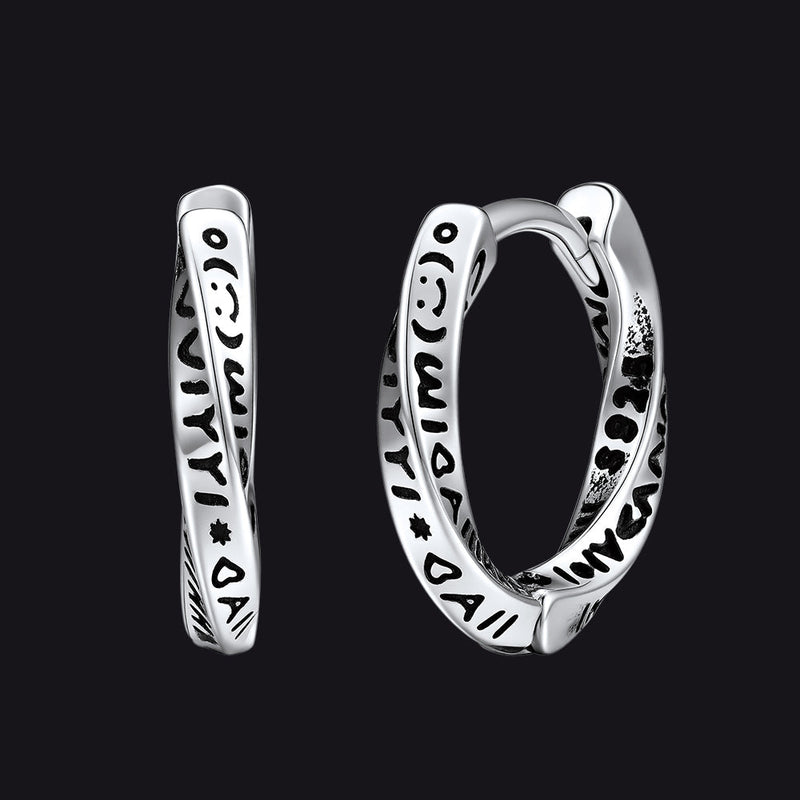 Minimalism Mobius Hoop Earrings for