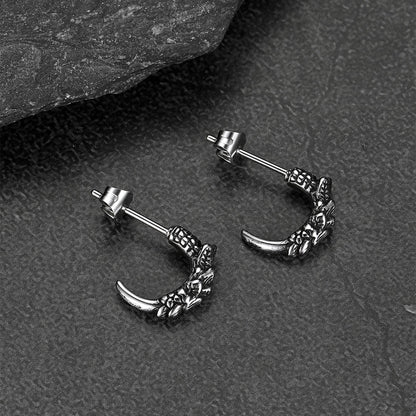 Gothic Native American Tribal Eagle Claw Earrings Animal Jewelry for