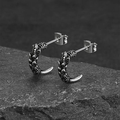 Gothic Native American Tribal Eagle Claw Earrings Animal Jewelry for
