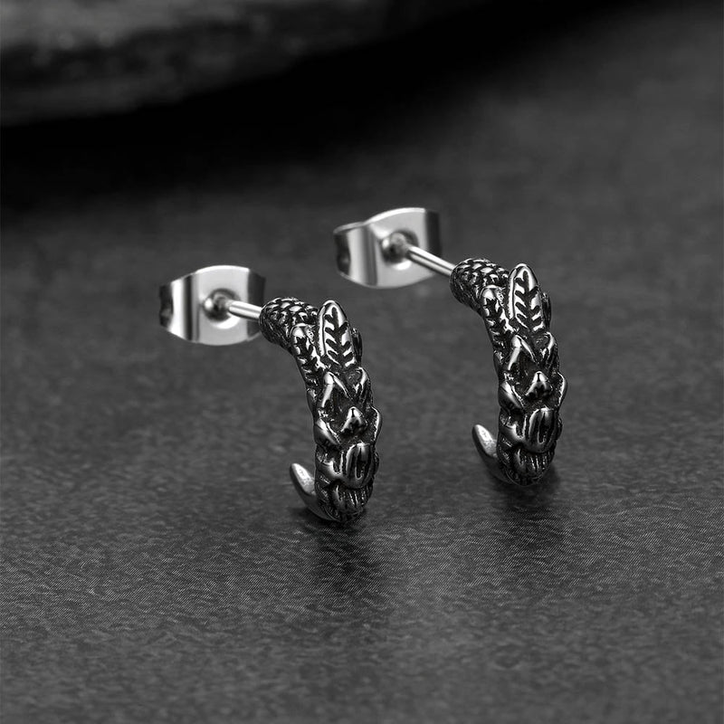 Gothic Native American Tribal Eagle Claw Earrings Animal Jewelry for