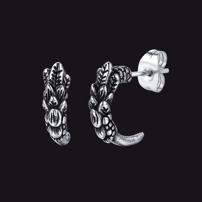 Gothic Native American Tribal Eagle Claw Earrings Animal Jewelry for