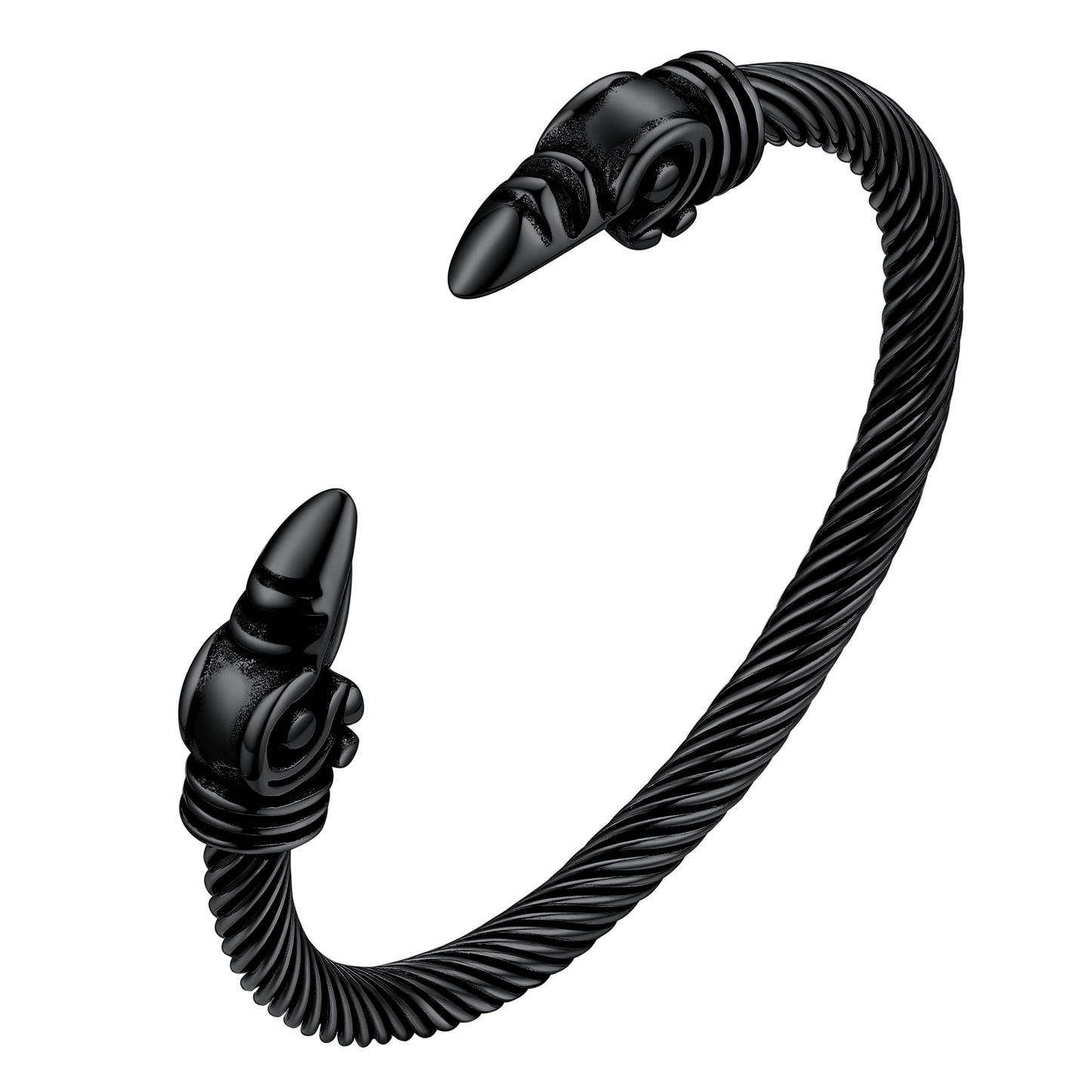 Faithheart Viking Raven Cuff Bracelet Bangle for