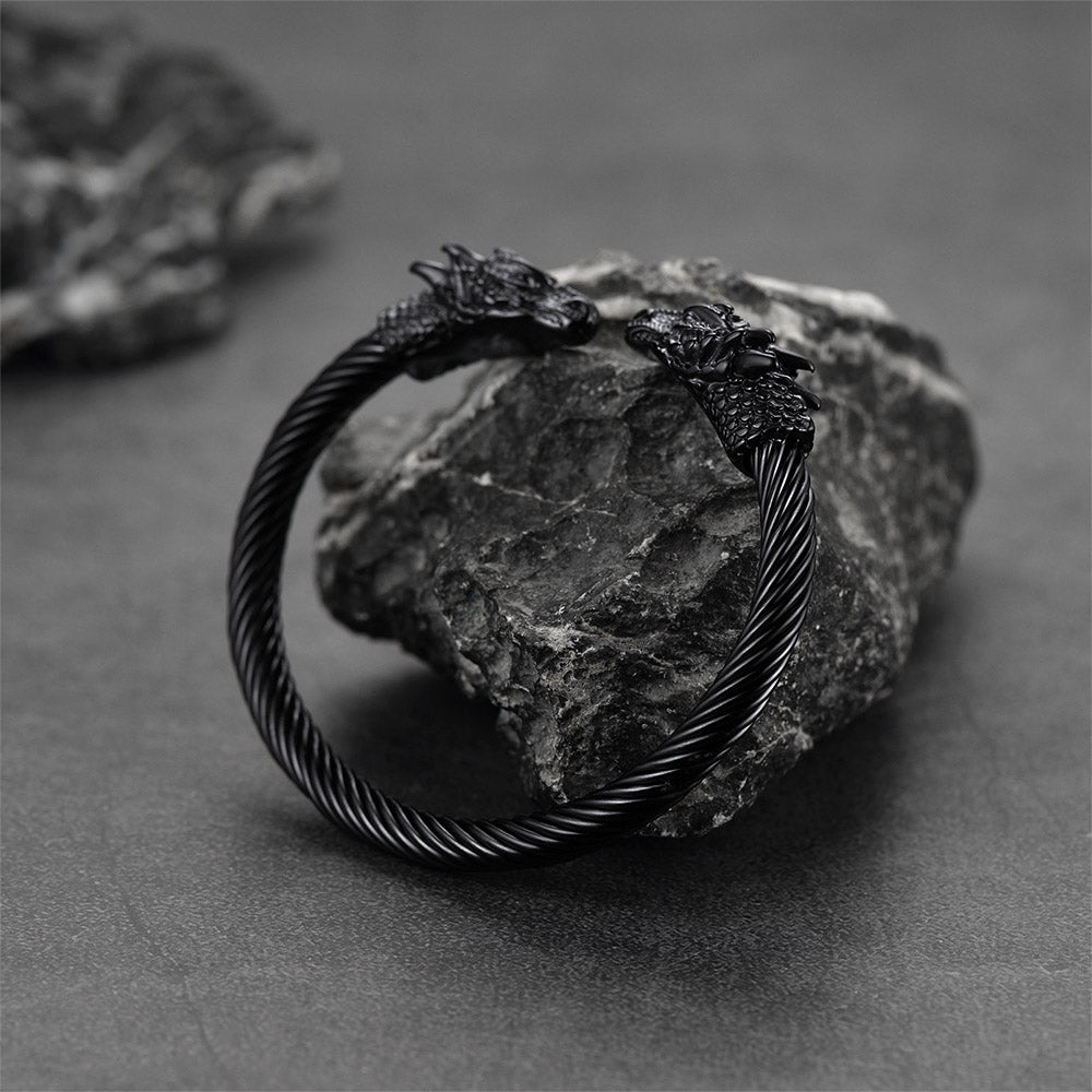 Dragon Head Bracelet Arm Ring Cuff Bangle for