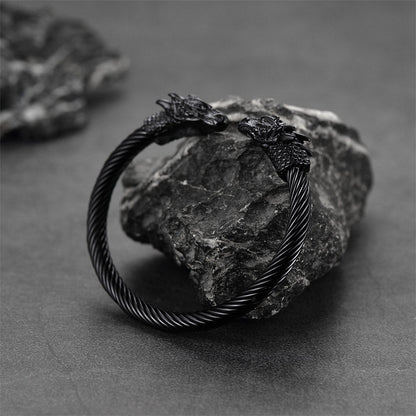Dragon Head Bracelet Arm Ring Cuff Bangle for