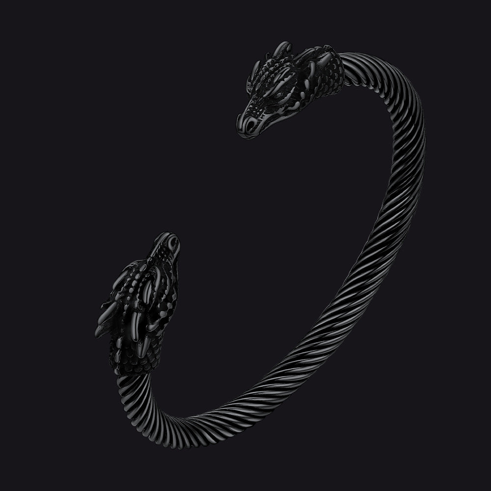 Dragon Head Bracelet Arm Ring Cuff Bangle for