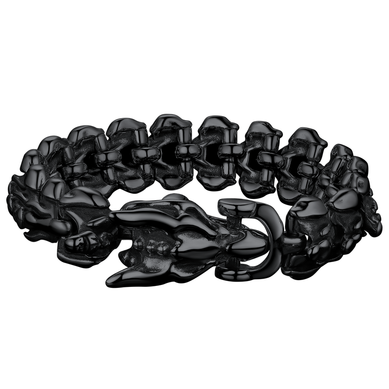 Viking Dragon Head Bracelet Stainless Punk Bracelet