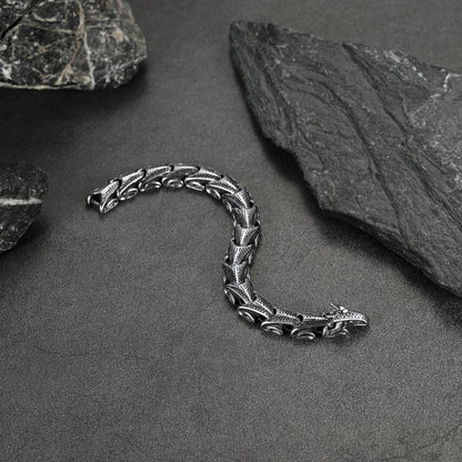 Chunky Dragon Chain Bracelet for in Stainless Steel
