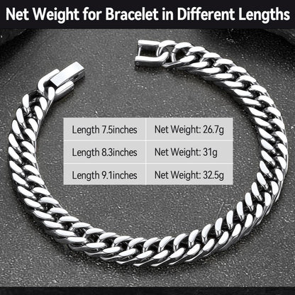 Thick Cuban Link Bracelet for in Stainless Steel
