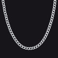 Sturdy Cuban Link Chain Necklace Lobster Clasp for