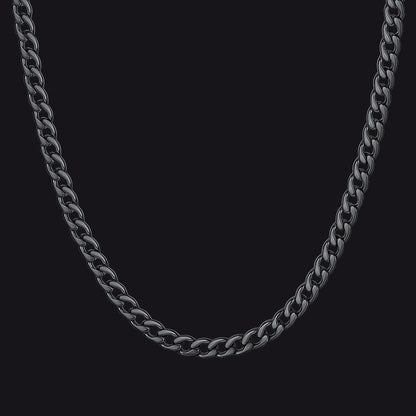 Sturdy Cuban Link Chain Necklace Lobster Clasp for