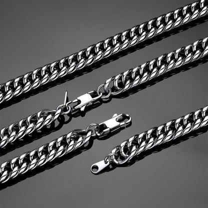Thick Miami Cuban Curb Link Chain Necklace for