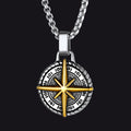 Gothic Compass Necklace Polaris Pendant for Father Gift