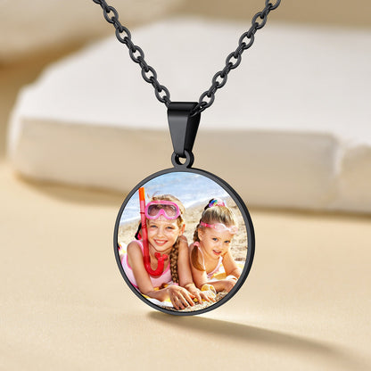 Customized Photo Fingerprint Necklace for